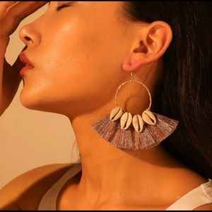 Seashells Tassels Dangle Earrings